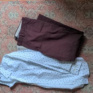 Banana republic Aiden slim chino in Sonoma wine